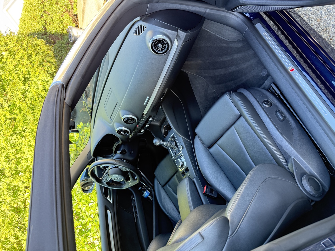 Detailed Audi interior and dashboard — Kelowna detailing