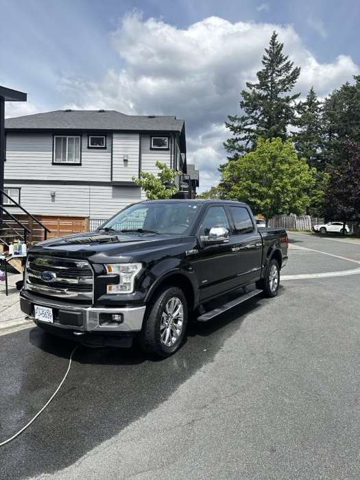 Spotless wheels and tire shine following an exterior detail, Kelowna BC