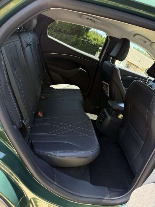 Spotless leather seats following a mobile interior detail in Kelowna