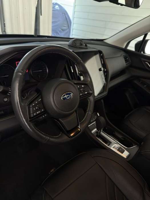 Crumb-free seats and rear bench after mobile interior detailing in Kelowna, BC