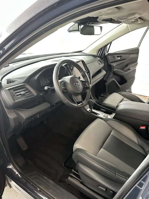 Conditioned leather and clean stitching — interior detailing in Kelowna