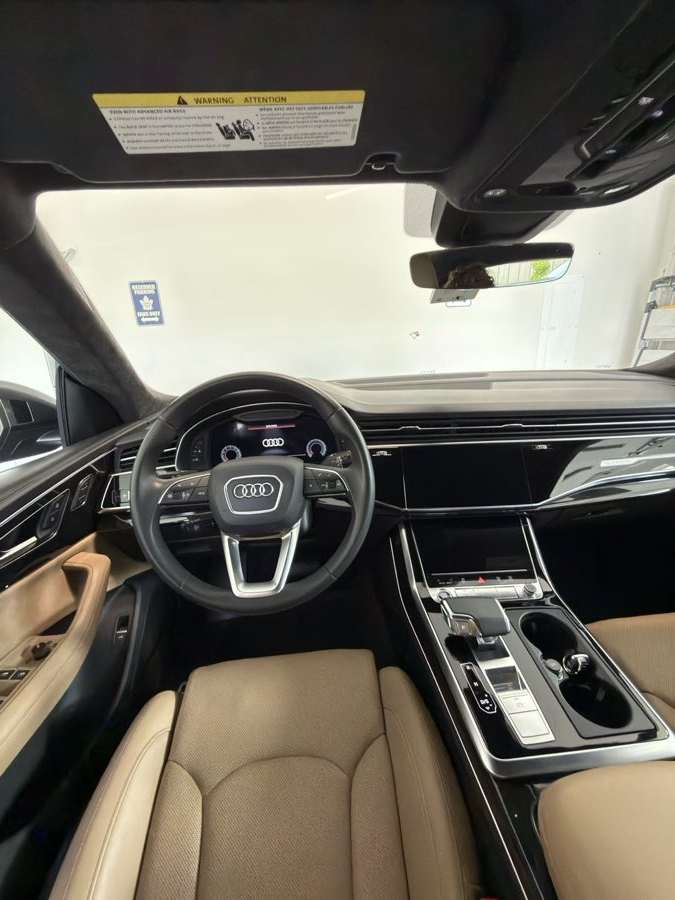 Spotless cream leather interior — interior detailing Kelowna