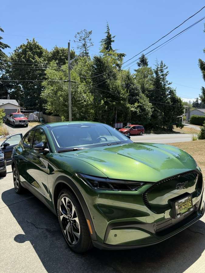 Corrected paint on a Mach-E — paint correction Kelowna